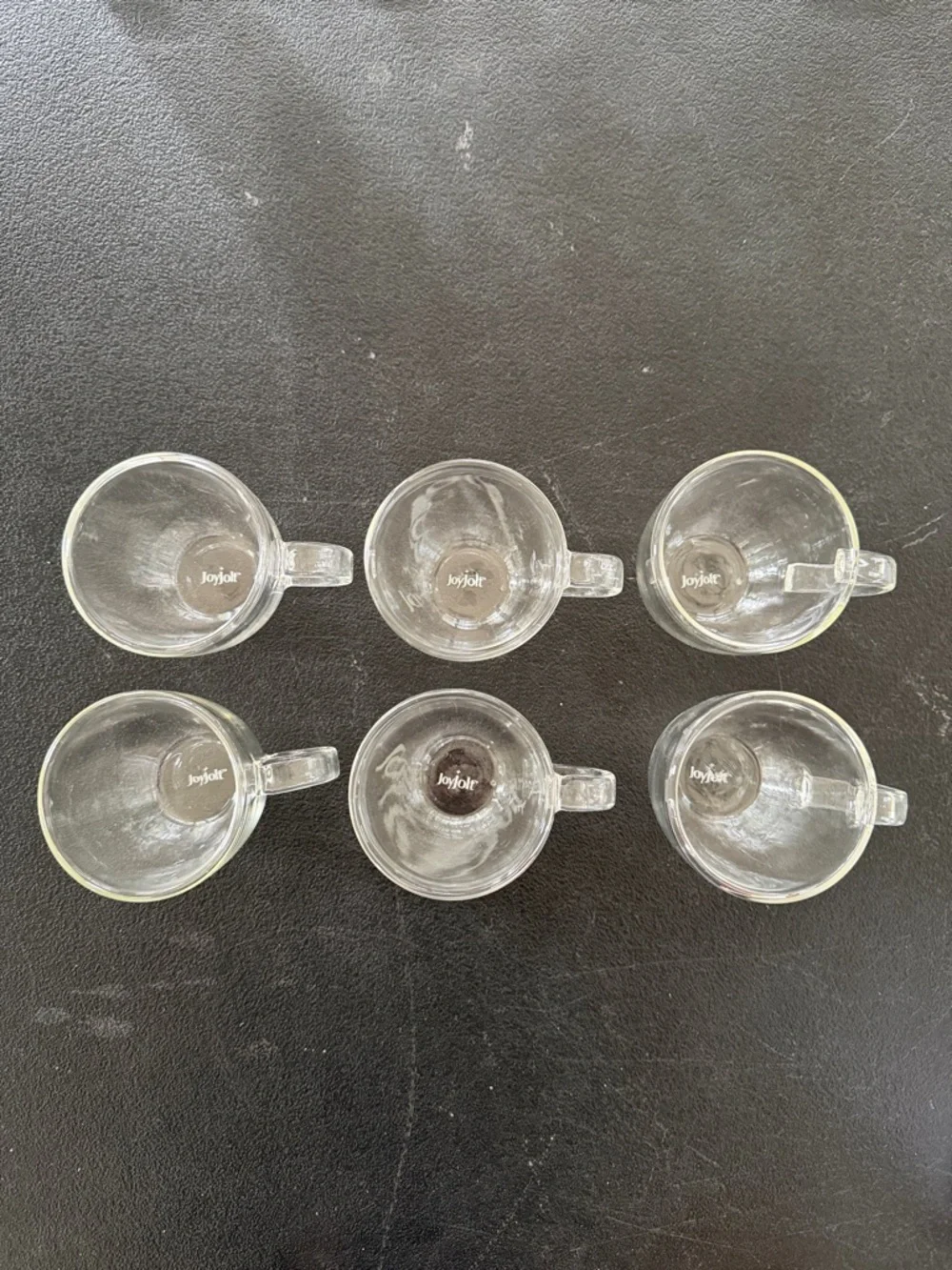 Double Wall Glass Coffee Mugs - Clear Set of 6